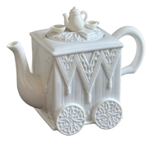 Vintage Lenox Tea Cart Porcelain Teapot