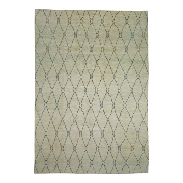 Turkish Oushak Rug 10' x 14'2" #18571 For Sale