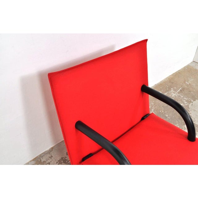 Textile T-Line Armchair by Burkhard Vogtherr for Arflex, 1980s For Sale - Image 7 of 14