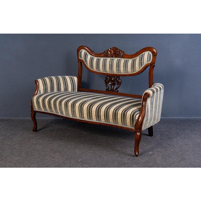 Art Nouveau Sofa, Early 20th Century For Sale - Image 9 of 16