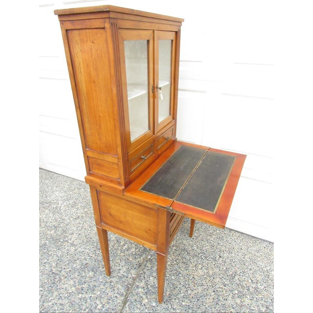 Antique French Fruitwood Secretary Desk For Sale - Image 15 of 18