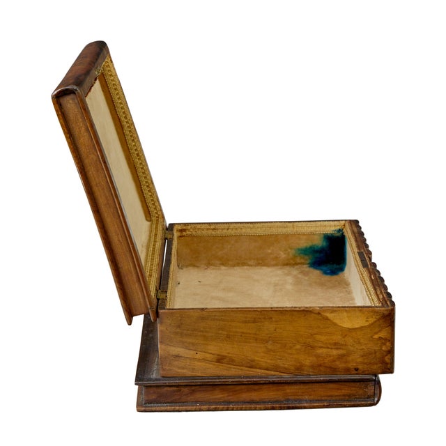 19th Century Book Shaped Inlaid Olive Box, 1890s For Sale - Image 7 of 8