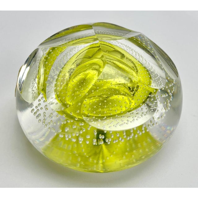 Paperweight with Label Nail Crystal by Val Saint Lambert, 1950 For Sale - Image 6 of 9