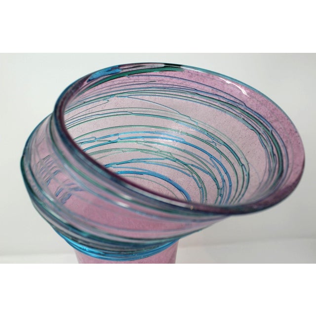 Contemporary Cenedese Four Seasons Murano Vase For Sale - Image 3 of 6