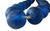 Blue Vintage African Jumbo Glass Dark Blue Trading Beads Necklace One String For Sale - Image 8 of 11