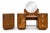 Art Deco Walnut Dressing Table Set with Marble Top and Bedside Table, 1930s, Set of 2 For Sale - Image 15 of 15