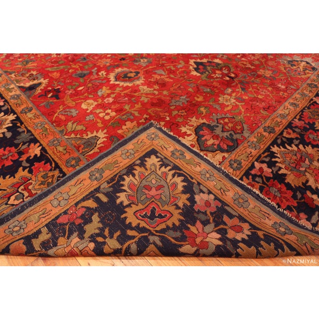 Nazmiyal Collection Vintage German Hooked Area Rug For Sale - Image 9 of 10