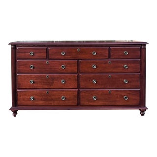 Made in Canada Solid Cherry 9 Drawer Dresser For Sale