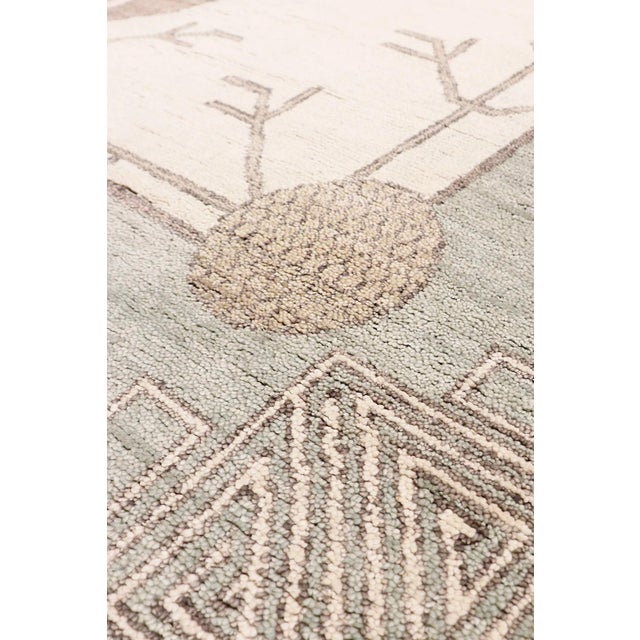 Traditional Pasargad Home Khotan Ivory Wool Area Rug-10' 3'' X 14' 2'' For Sale - Image 3 of 6