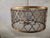 Metal Vintage Drum Trellis Chandlier 5 Light Gold Leaf For Sale - Image 7 of 9