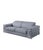 Favo Light Blue 3-Piece Leather Match Living Room Set For Sale - Image 4 of 5