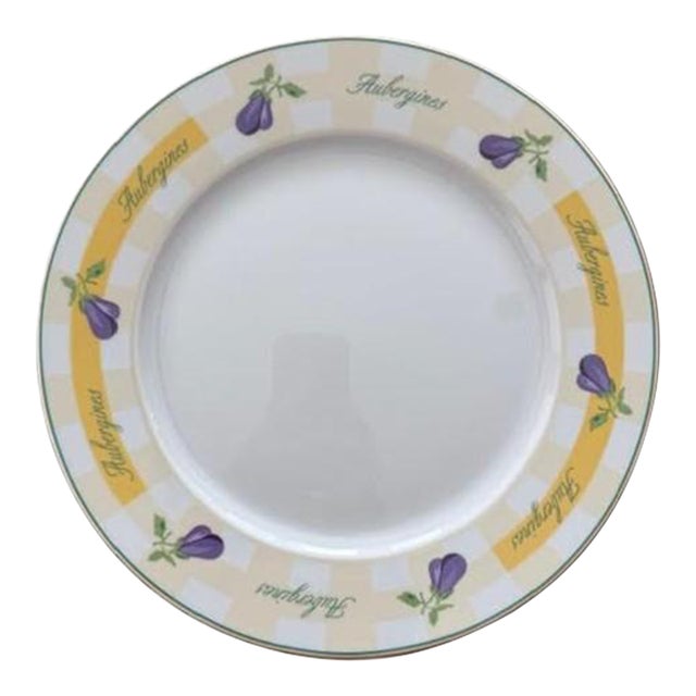 1990s Guy Degrenne French Porcelain Dinner Set, Service for 8 For Sale