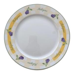 1990s Guy Degrenne French Porcelain Dinner Set, Service for 8