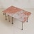 Metal Pair of Italian Red Marble + Iron Asymmetrical Coffee Tables, 1950s For Sale - Image 7 of 11