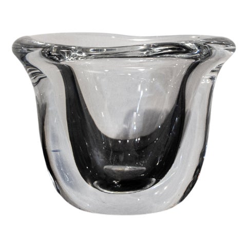 Scandinavian Glass Vase, 1970s For Sale