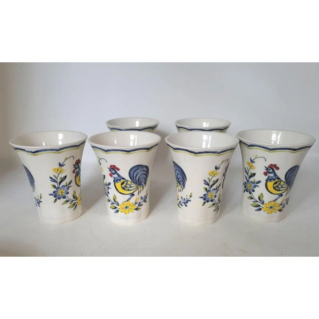 1980s 1980s Nikko Rooster Ironstone Breakfast or Luncheon Dish Set– 12 Pieces For Sale - Image 5 of 9