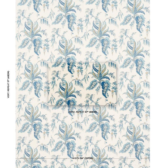 Inspired by an antique hand block print, Apolline Botanical is a fanciful, leafy floral fabric that evokes traditional...