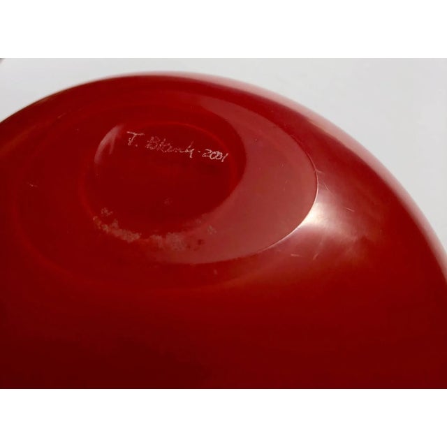 Early 21st Century Thomas Blank, Masterpiece Swiss Contemporary Blown Matte Glass Sculpture Vase, 2001 For Sale - Image 5 of 11