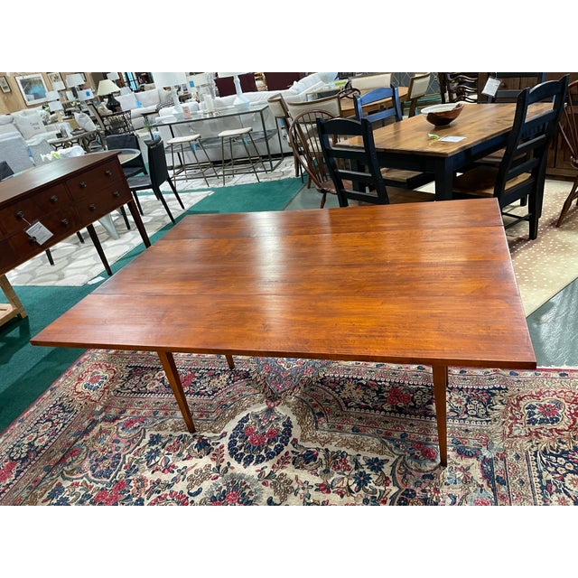 Late 20th Century Late 20th Century Eldred Wheeler Solid Maple Drop-Leaf Dining Table For Sale - Image 5 of 10