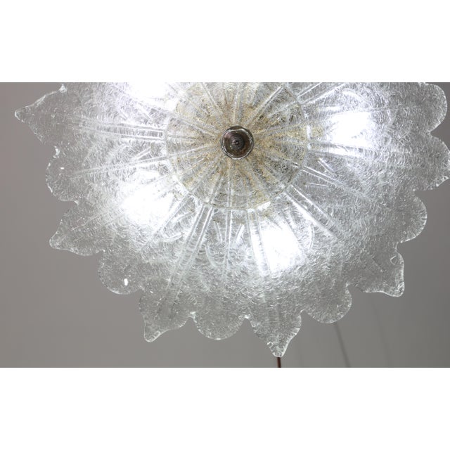 1970s Set of 2 Amsterdam Palmetta, Italian Murano Glass Ceiling Light or Flush Mount For Sale - Image 15 of 17