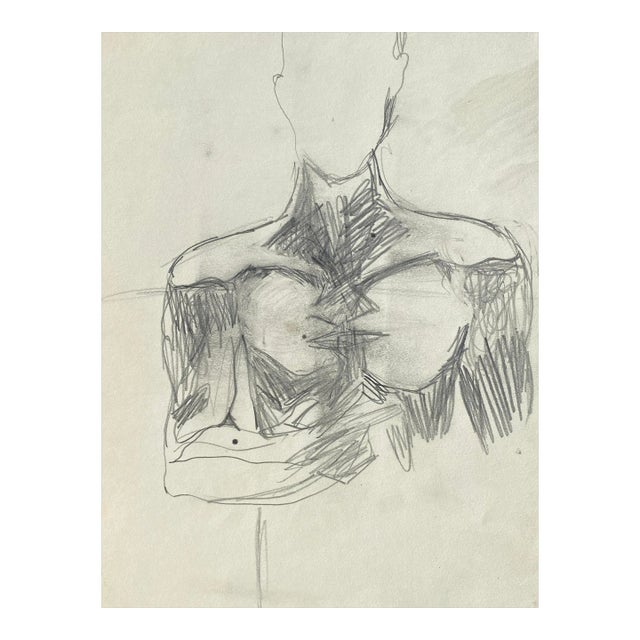 1970s Larry Connatser Male Figure Drawing For Sale