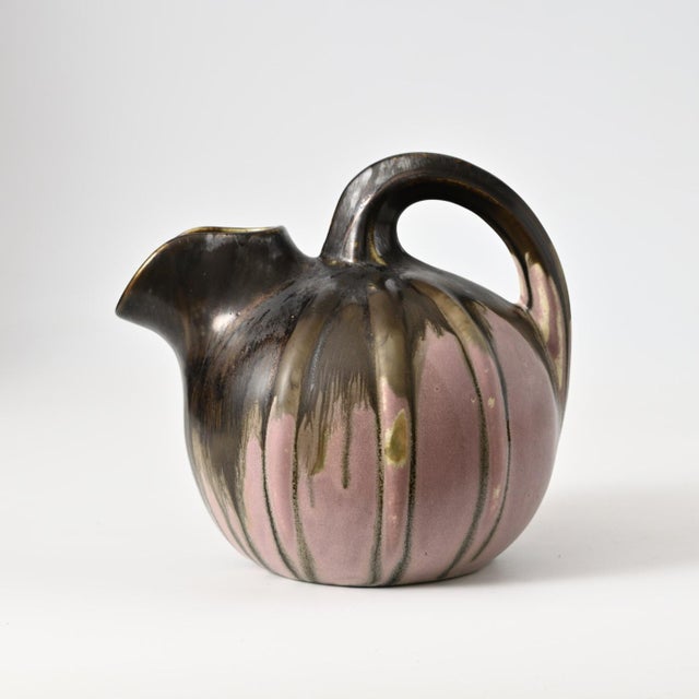 French Drip Glaze Jug frpm Gilbert Metenier, 1920s For Sale - Image 13 of 13