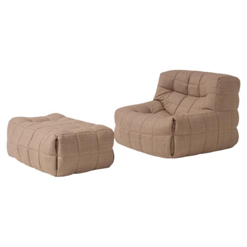 Set of Kashima Lounge Chair and Ottoman by Michel Ducaroy for Ligne Roset, France, 1970s, Set of 2 For Sale - Image 16 of 16