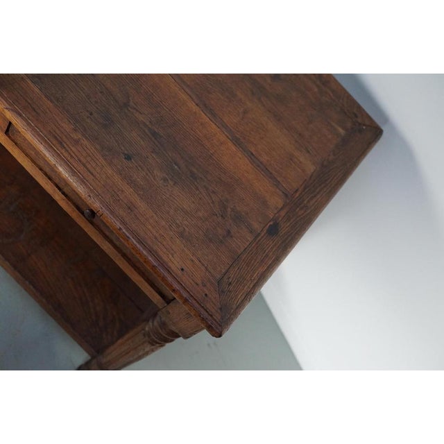 Antique French Rustic Oak Console, 19th Century For Sale - Image 12 of 18