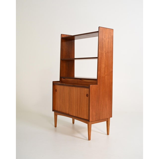Vintage Bookcase with Pull-Out Desk by Bräntorps, 1960s For Sale - Image 4 of 12