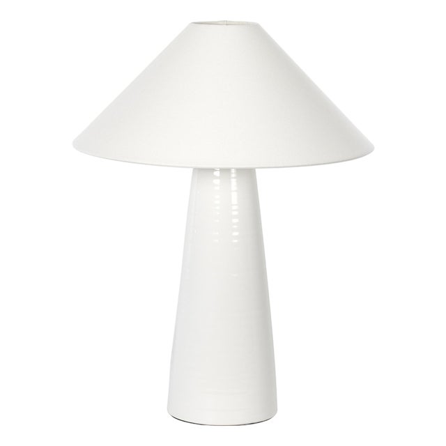 Koda Ceramic Table Lamp, White For Sale
