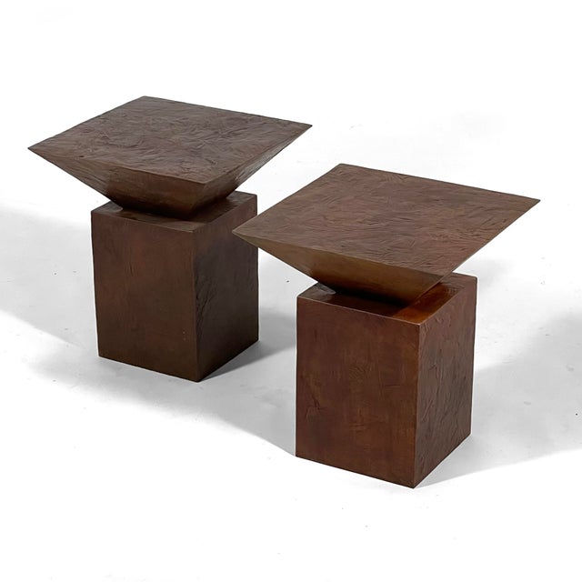 Mid-Century Modern Pair of Gene Summers F22 Stools/Side Tables For Sale - Image 3 of 8