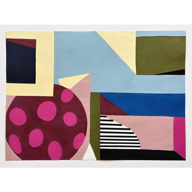 Black Amanda Andersen, Vertical Plane III, 2023, Painting on Paper For Sale - Image 8 of 10