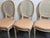 Vintage French Louis XVI Style Oval Cane Back Dining Chairs, Set of 6, C. 1970s For Sale - Image 9 of 17