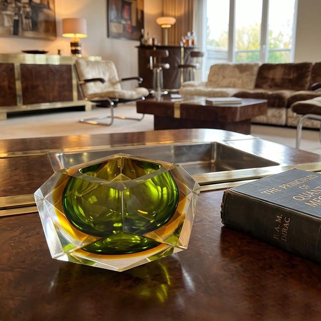 Mid-Century Modern Vintage Green Ashtray by Flavio Poli for Seguso, 1960s For Sale - Image 3 of 9