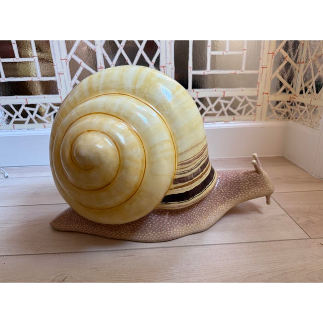 Rare Large Sergio Bustamante Signed/Numbered Snail Sculpture For Sale - Image 9 of 12