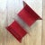 1980s Red Powder Coated Napkin Holder With Circular Cutout For Sale - Image 4 of 10