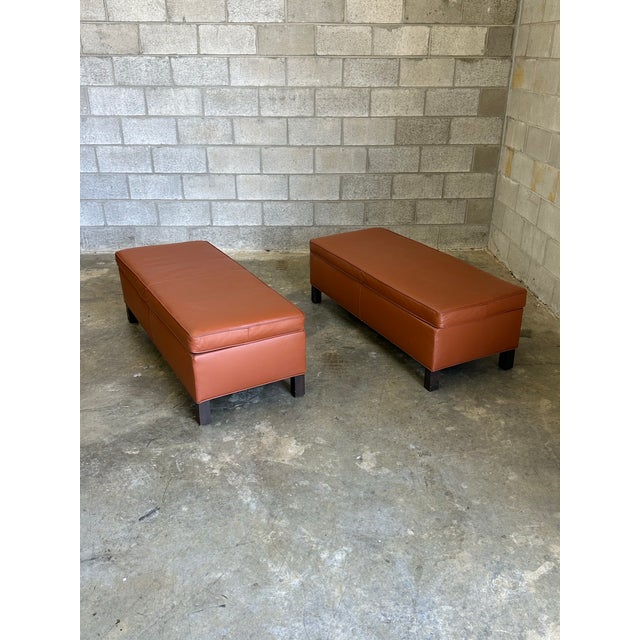 Wonderful pair of benches designed by Ludwig Mies van der Rohe for Knoll circa 2004. The original design of these was from...