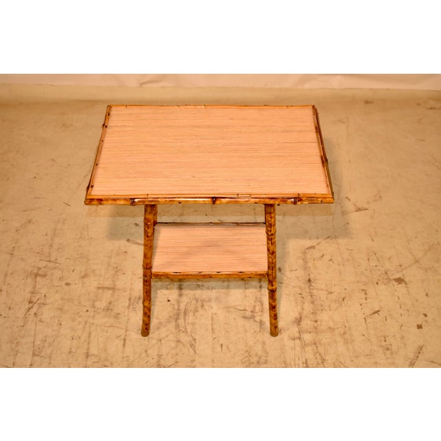 Brown Late 19th Century Tortoise Bamboo Side Table For Sale - Image 8 of 8