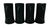 1960s the Playboy Club Matte Black & Gold Glass Beer Steins - Set of 4 For Sale In Tampa - Image 6 of 14