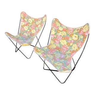 1960s Iron Hardoy Butterfly Chairs, a Pair For Sale