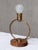 Scandinavian Modern Ring Table Lamp in Brass, Walnut and Silk, Sweden, 1940s For Sale - Image 10 of 11