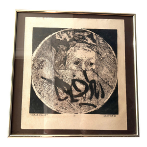 Vintage Mid Century Modern 1966 “Ritual Disc Iv” Signed Art by R. Dorset