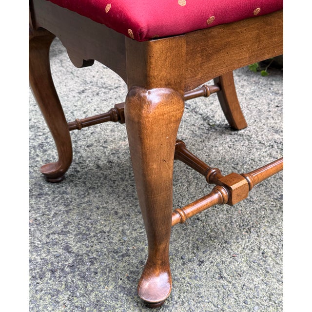 Late 20th Century Ethan Allen Queen Anne “Classic Manor” Dining Chairs - Set of 8 For Sale - Image 12 of 12