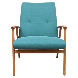 Blue Armchair, 1950s For Sale