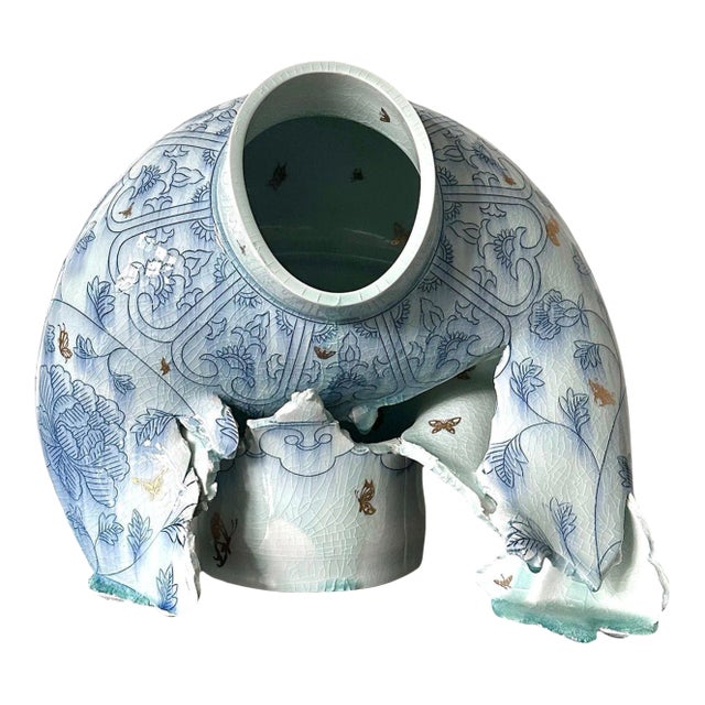 Contemporary Ceramic Sculpture Deconstructed Vase by Steven Young Lee For Sale