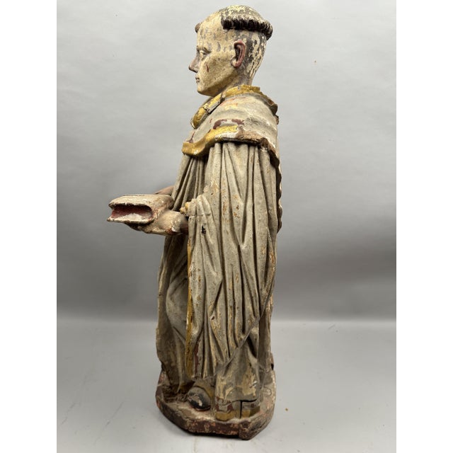 Wood Saint Dominic, 18th Century, Oak For Sale - Image 7 of 12