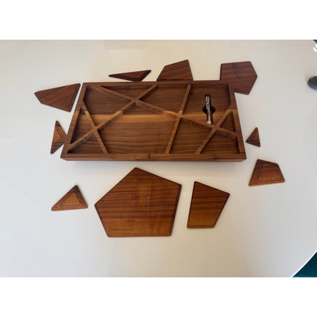 Newton Vineyard Puzzle Tray By artists Stephanie Tharp and Bruce Tharp, PhD Modern Eco-Friendly Walnut Wood Puzzle Tray...