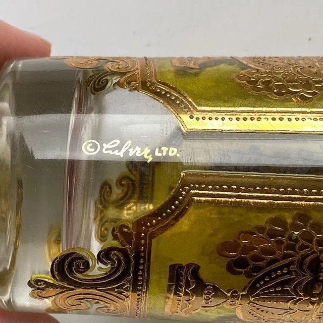 Mid 20th Century Mid Century 22-Karat Gold and Green Tall Cocktail Glassware by Culver - Set 5 For Sale - Image 5 of 6