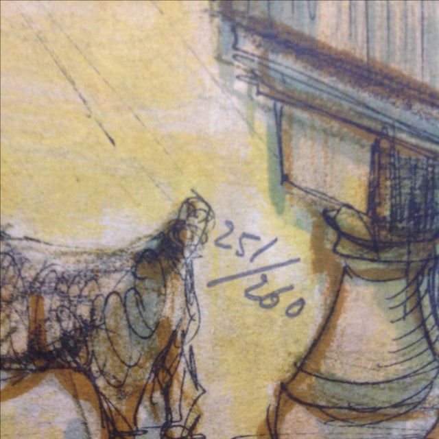 1977 Masquerade a Venice Litho Print by Jacques Lalande For Sale - Image 4 of 7