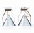 A pair of modern / aluminum / large / conical / industrial style lamps Height 65 Width 50 cm Up to 250V (Europe/UK...
